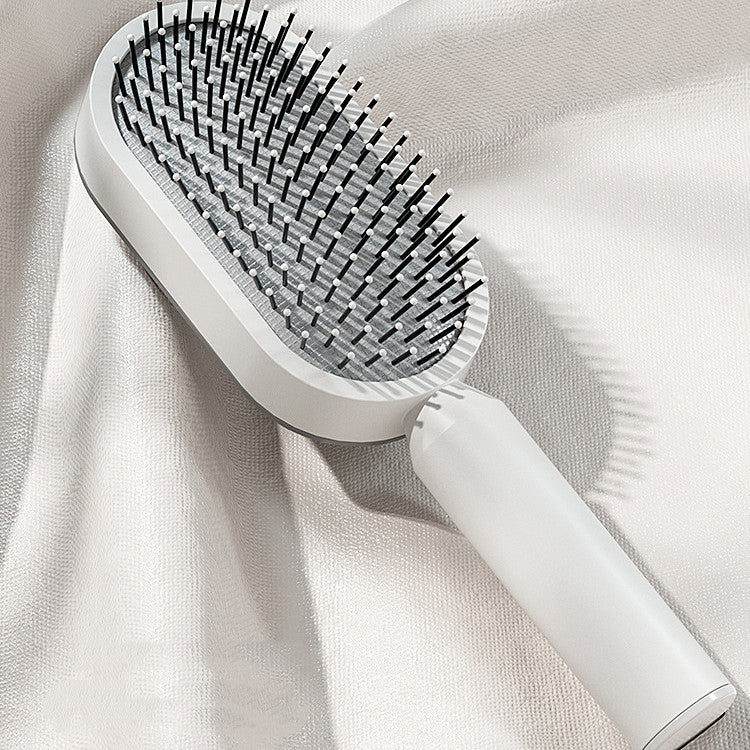 Self Cleaning Hair Brush – One Click Hair Removal & Scalp Massage Comb