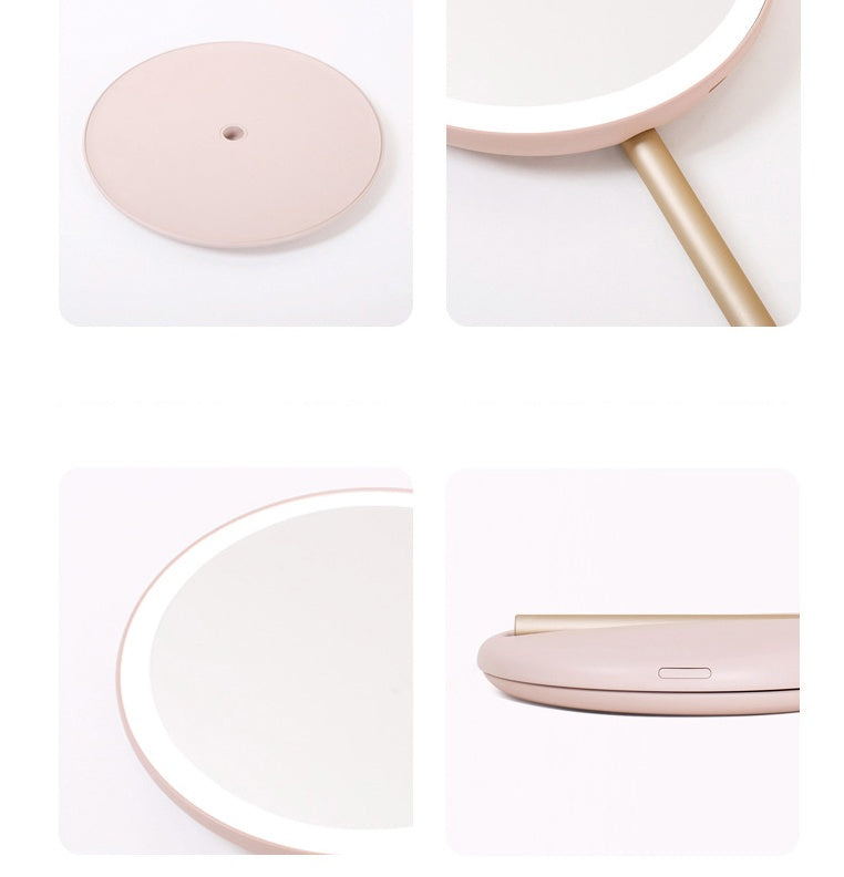 LED Folding Makeup Mirror – Adjustable Light & Portable Design