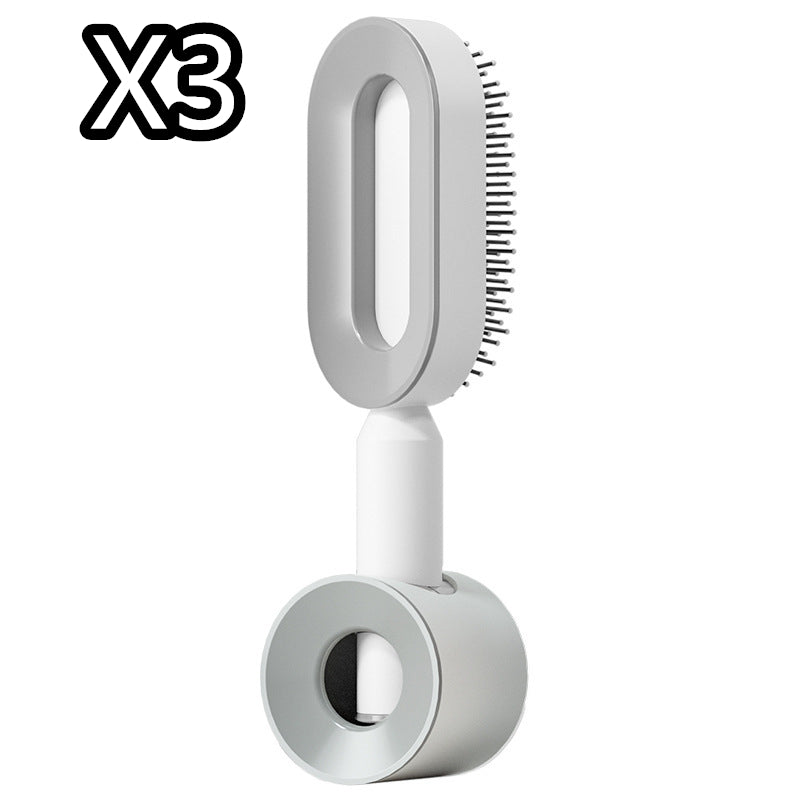 Self Cleaning Hair Brush – One Click Hair Removal & Scalp Massage Comb