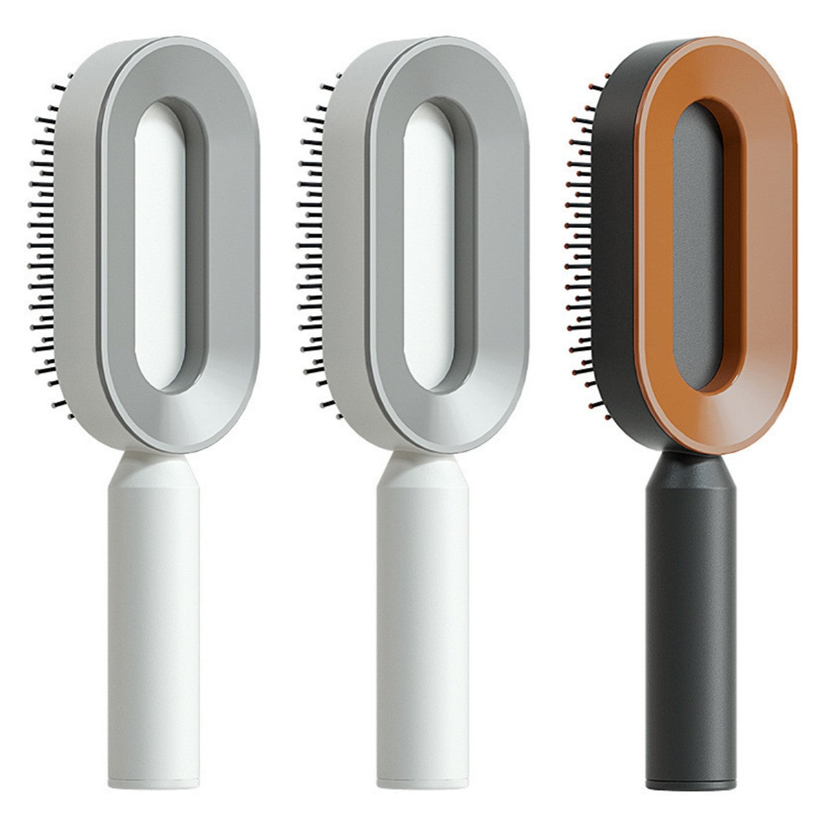 Self Cleaning Hair Brush – One Click Hair Removal & Scalp Massage Comb
