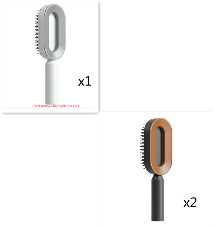 Self Cleaning Hair Brush – One Click Hair Removal & Scalp Massage Comb