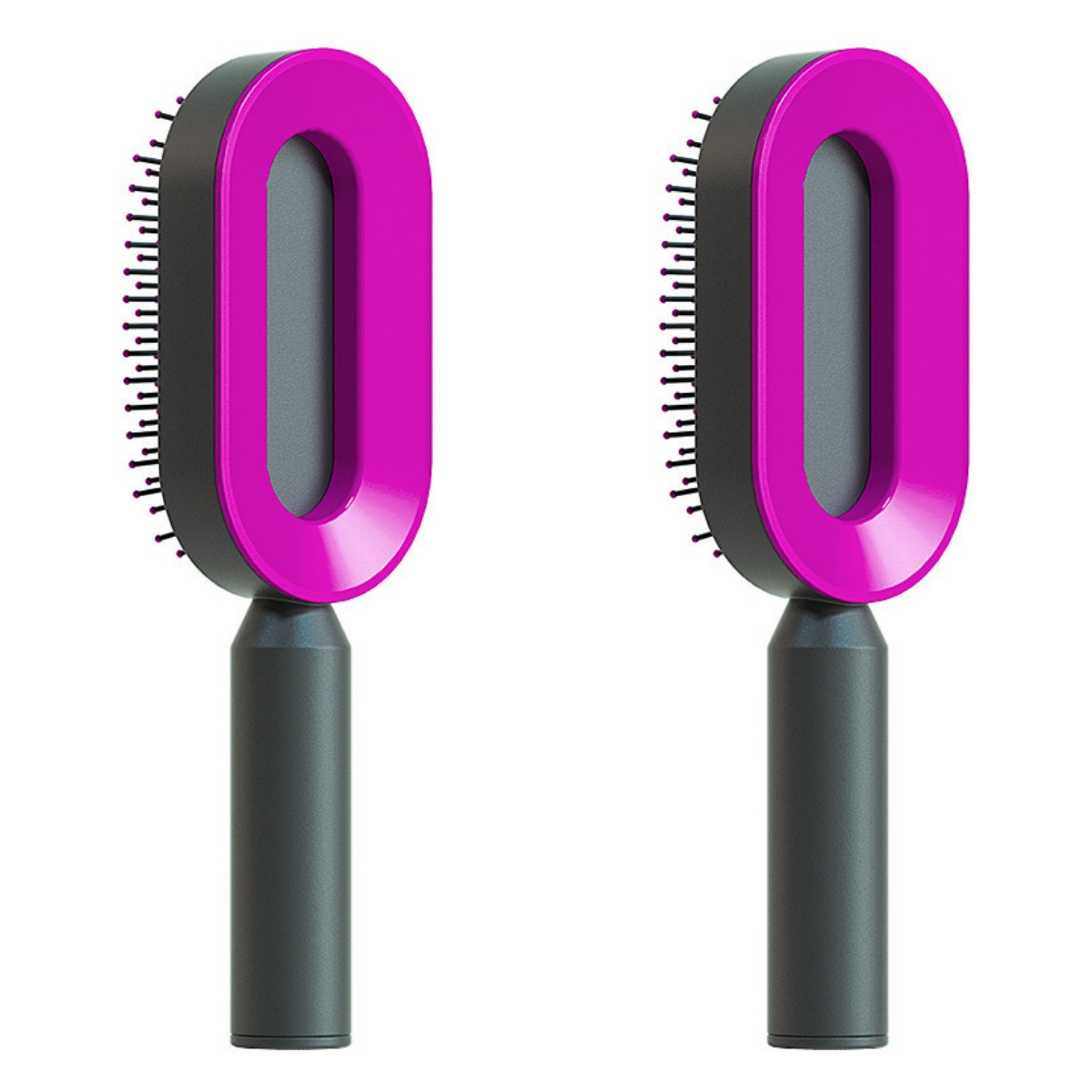 Self Cleaning Hair Brush – One Click Hair Removal & Scalp Massage Comb