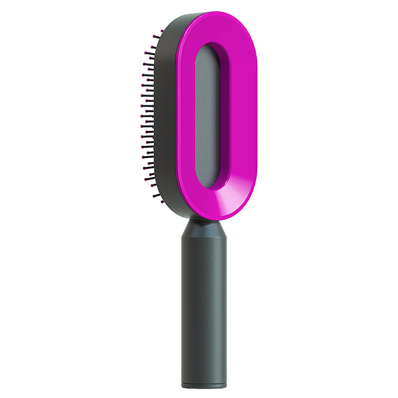 Self Cleaning Hair Brush – One Click Hair Removal & Scalp Massage Comb